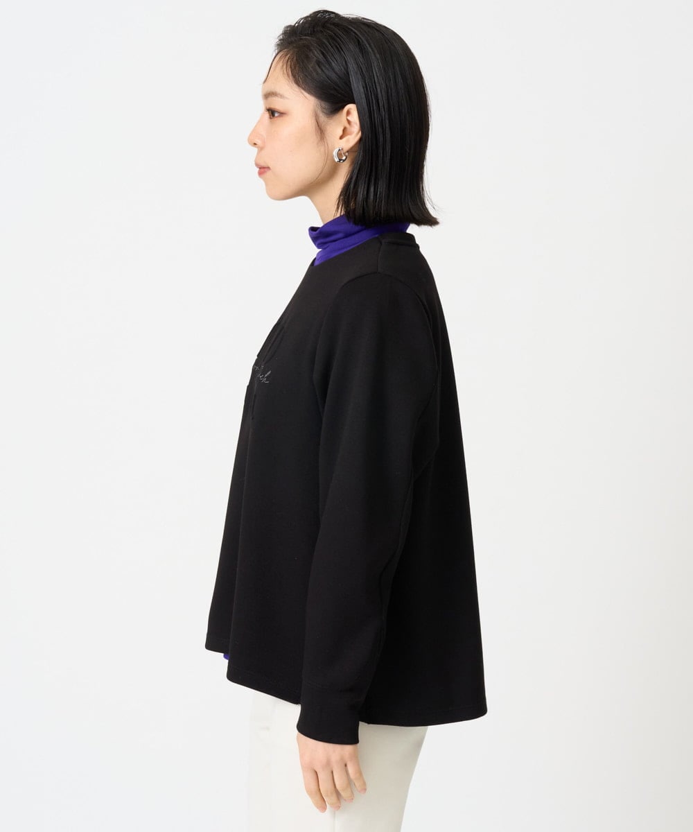 PHKAG11240 GEORGES RECH(小さいサイズ)(メゾン ドゥ サンク)  [セットアップ対応]ストレッチダンボールロゴプルオーバー ブラウン