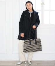PHKAG24270 GEORGES RECH(小さいサイズ)(メゾン ドゥ サンク) ストライプシャツレイヤード風プルオーバー アイボリー