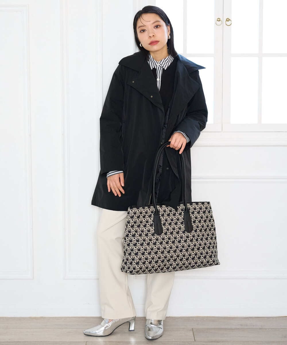 PHKAG24270 GEORGES RECH(小さいサイズ)(メゾン ドゥ サンク) ストライプシャツレイヤード風プルオーバー アイボリー
