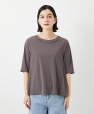 PHKGD11230 GEORGES RECH(小さいサイズ)(メゾン ドゥ サンク)  [セットアップ対応]ドライタッチジャージーセミフレアプルオーバー ベージュ