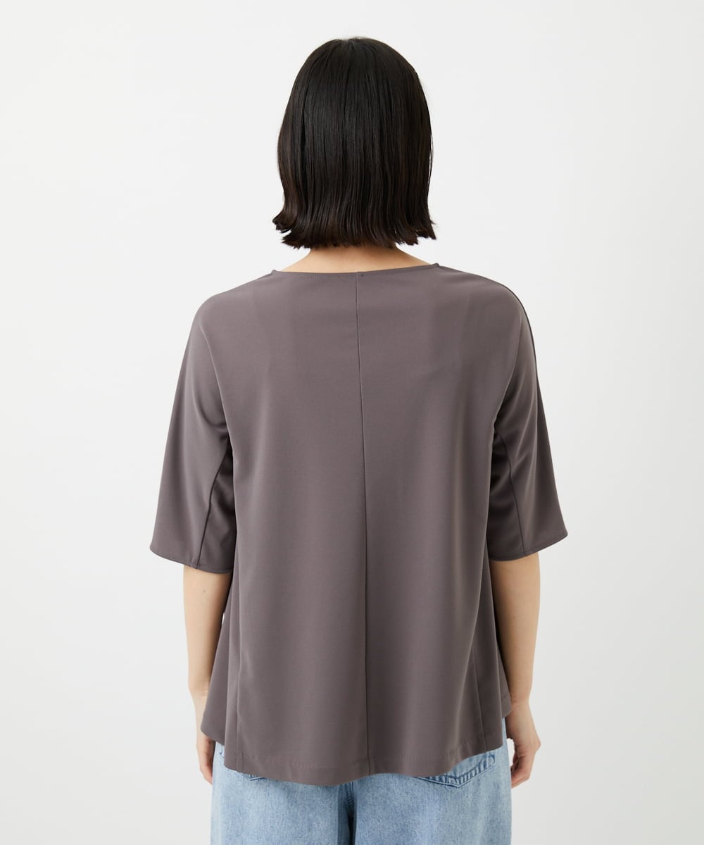 PHKGD11230 GEORGES RECH(小さいサイズ)(メゾン ドゥ サンク)  [セットアップ対応]ドライタッチジャージーセミフレアプルオーバー ベージュ
