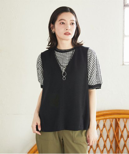 PHKGD34210   [セットアップ対応]VネックAラインベスト