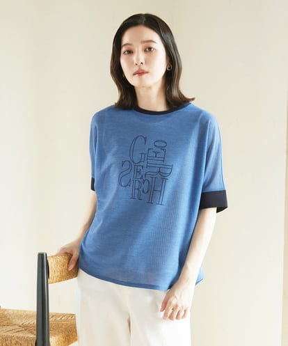 PHKHD48190  シアーポンチョロゴカットソー