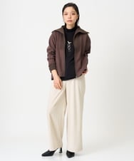 PHLAG12250 GEORGES RECH(小さいサイズ)(メゾン ドゥ サンク) トリコットコーデュロイワイドパンツ アイボリー
