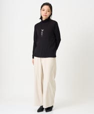 PHLAG12250 GEORGES RECH(小さいサイズ)(メゾン ドゥ サンク) トリコットコーデュロイワイドパンツ アイボリー