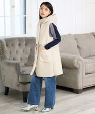 PHLAG34290 GEORGES RECH(小さいサイズ)(メゾン ドゥ サンク) 裏起毛ストレッチデニムパンツ ネイビー