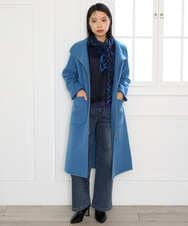 PHLAG34290 GEORGES RECH(小さいサイズ)(メゾン ドゥ サンク) 裏起毛ストレッチデニムパンツ ネイビー
