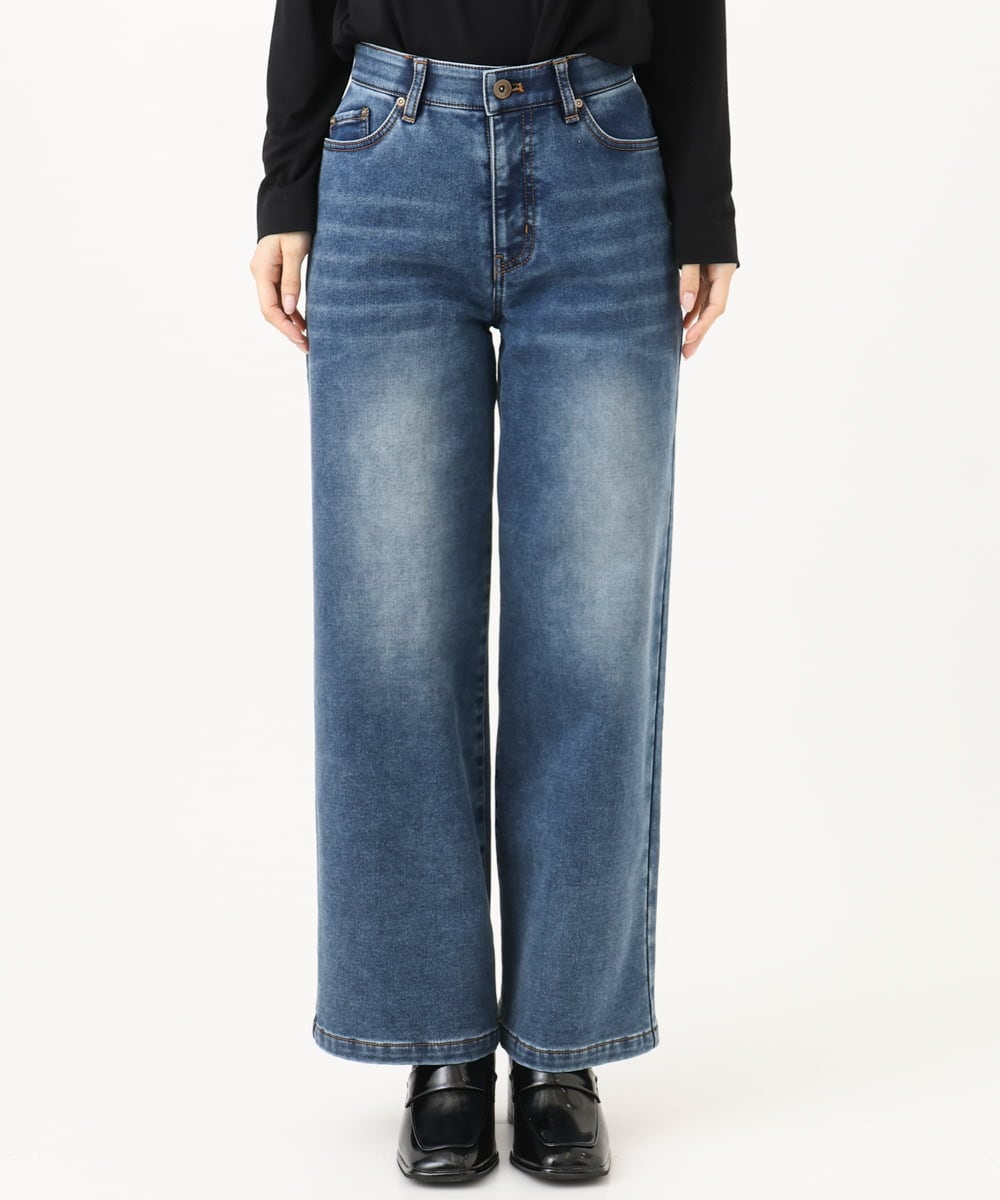 PHLAG34290 GEORGES RECH(小さいサイズ)(メゾン ドゥ サンク) 裏起毛ストレッチデニムパンツ ネイビー
