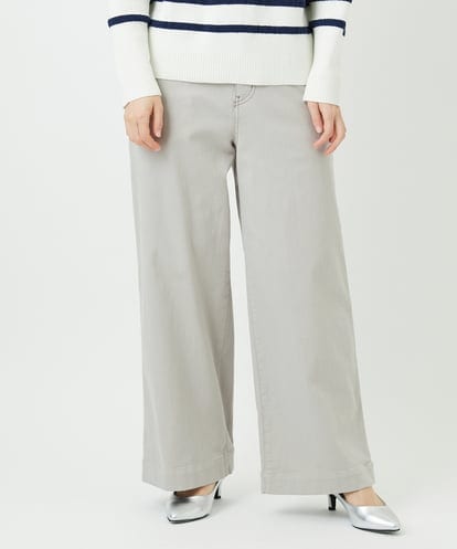 PHLEE01270   [セットアップ対応]ジャージーデニムワイドパンツ