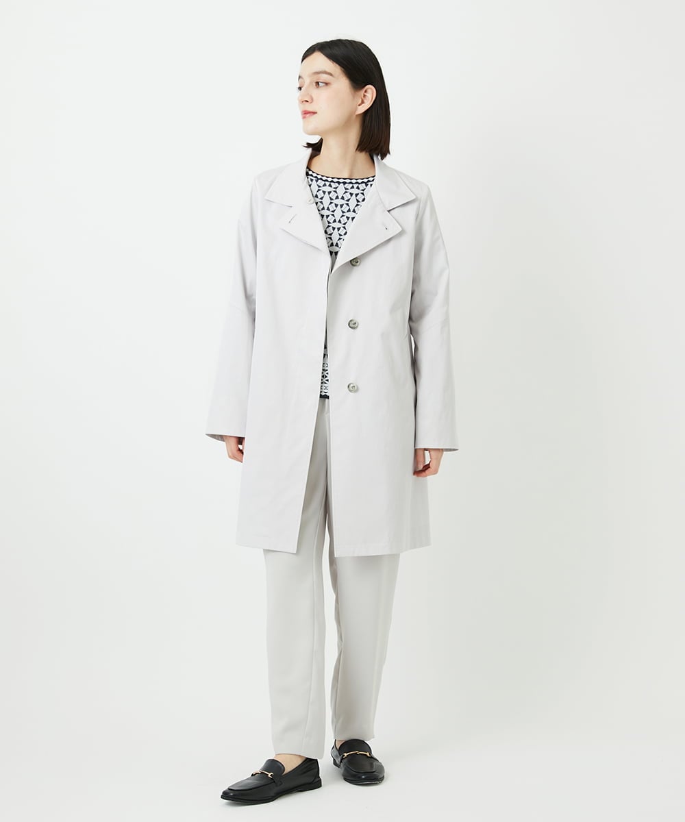 PHLEE29190 GEORGES RECH(小さいサイズ)(メゾン ドゥ サンク)  [日本製]リラックスサテンテーパードパンツ ベージュ