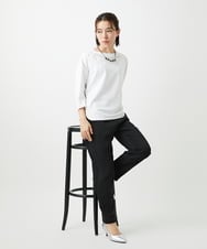 PHLEE29190 GEORGES RECH(小さいサイズ)(メゾン ドゥ サンク)  [日本製]リラックスサテンテーパードパンツ ベージュ