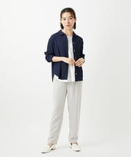 PHLEE29190 GEORGES RECH(小さいサイズ)(メゾン ドゥ サンク)  [日本製]リラックスサテンテーパードパンツ ベージュ