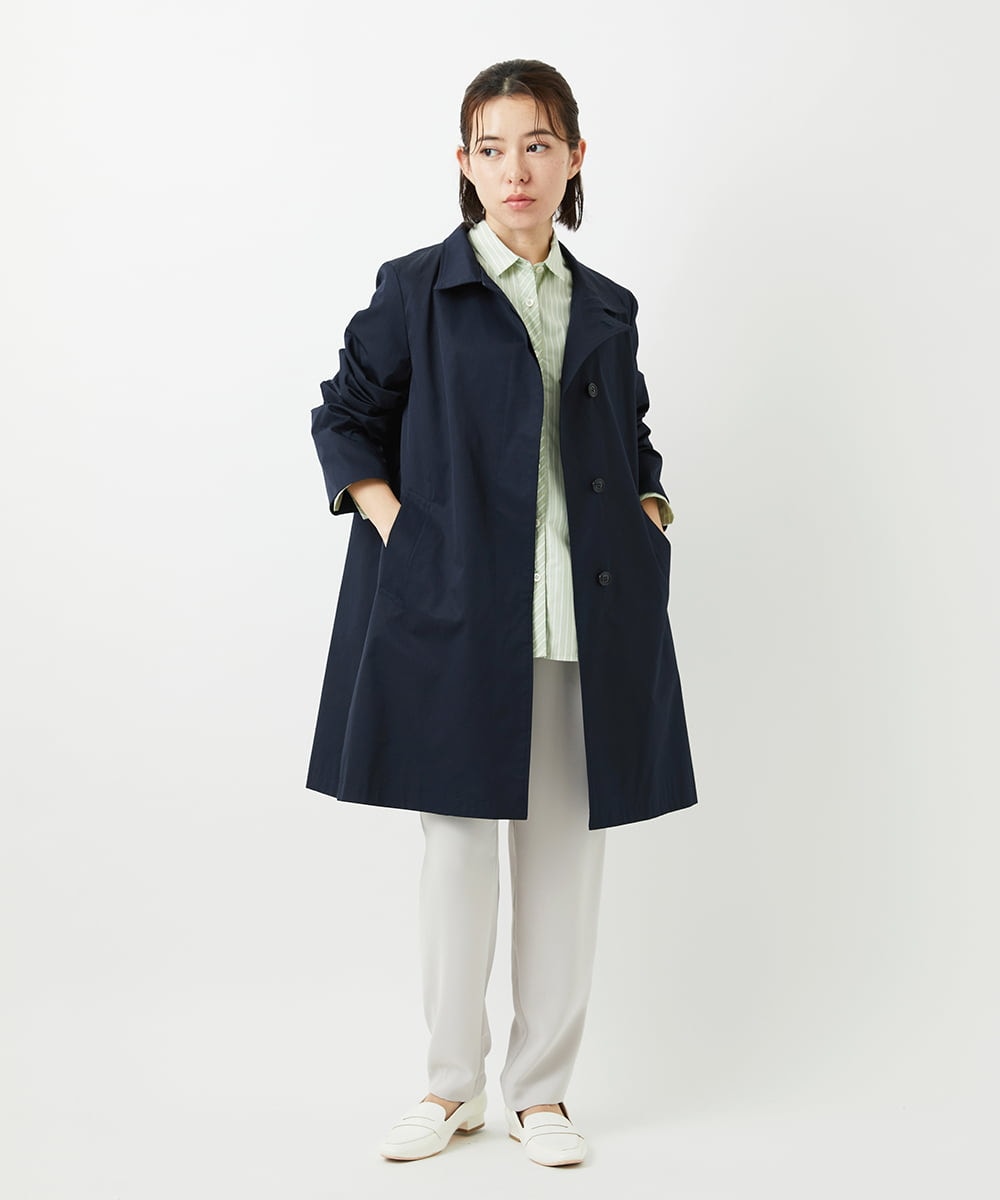 PHLEE29190 GEORGES RECH(小さいサイズ)(メゾン ドゥ サンク)  [日本製]リラックスサテンテーパードパンツ ベージュ