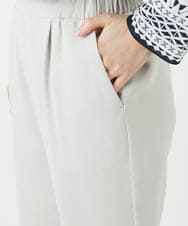 PHLEE29190 GEORGES RECH(小さいサイズ)(メゾン ドゥ サンク)  [日本製]リラックスサテンテーパードパンツ ベージュ