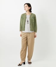 PHLGD12290 GEORGES RECH(小さいサイズ)(メゾン ドゥ サンク)  [セットアップ対応]ステッチワーク2WAYパンツ ベージュ