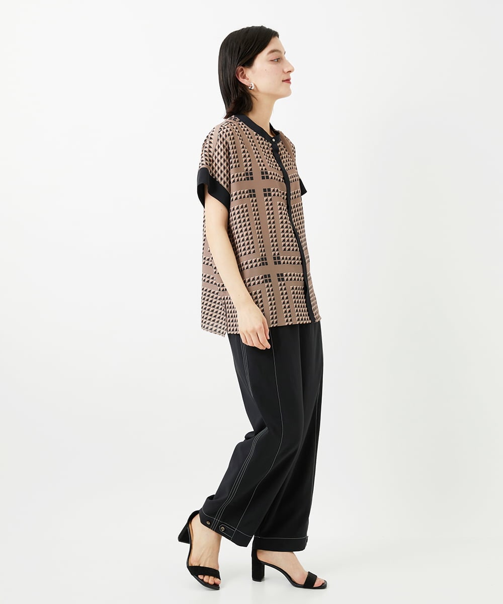 PHLGD12290 GEORGES RECH(小さいサイズ)(メゾン ドゥ サンク)  [セットアップ対応]ステッチワーク2WAYパンツ ベージュ