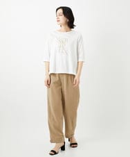 PHLGD12290 GEORGES RECH(小さいサイズ)(メゾン ドゥ サンク)  [セットアップ対応]ステッチワーク2WAYパンツ ベージュ