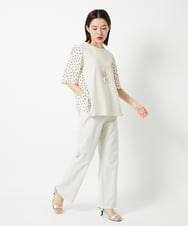 PHLHD52250 GEORGES RECH(小さいサイズ)(メゾン ドゥ サンク)  [日本製/新色追加]シェルタリングドライオックスワイドパンツ ベージュ