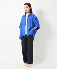 PHLHD52250 GEORGES RECH(小さいサイズ)(メゾン ドゥ サンク)  [日本製/新色追加]シェルタリングドライオックスワイドパンツ ベージュ