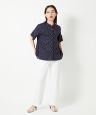 PHLHD52250 GEORGES RECH(小さいサイズ)(メゾン ドゥ サンク)  [日本製/新色追加]シェルタリングドライオックスワイドパンツ ベージュ