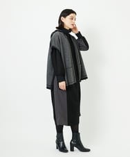 PHPAD01390 GEORGES RECH(小さいサイズ)(メゾン ドゥ サンク) ダンボールタフタドッキングワンピース ブラック