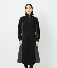 PHPAD01390 GEORGES RECH(小さいサイズ)(メゾン ドゥ サンク) ダンボールタフタドッキングワンピース ブラック