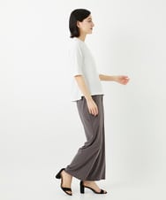 PHQGD11210 GEORGES RECH(小さいサイズ)(メゾン ドゥ サンク)  [セットアップ対応]ドライタッチジャージーワイドストレートパンツ ベージュ