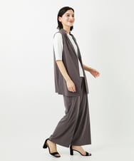 PHQGD11210 GEORGES RECH(小さいサイズ)(メゾン ドゥ サンク)  [セットアップ対応]ドライタッチジャージーワイドストレートパンツ ベージュ