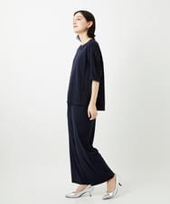 PHQGD11210 GEORGES RECH(小さいサイズ)(メゾン ドゥ サンク)  [セットアップ対応]ドライタッチジャージーワイドストレートパンツ ベージュ