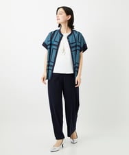 PHQGD11210 GEORGES RECH(小さいサイズ)(メゾン ドゥ サンク)  [セットアップ対応]ドライタッチジャージーワイドストレートパンツ ベージュ