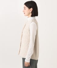 PHSAH04340 GEORGES RECH(小さいサイズ)(メゾン ドゥ サンク) エアリーファードッキングニットベスト アイボリー