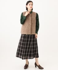 PHSAH04340 GEORGES RECH(小さいサイズ)(メゾン ドゥ サンク) エアリーファードッキングニットベスト アイボリー