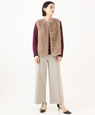 PHSAH04340 GEORGES RECH(小さいサイズ)(メゾン ドゥ サンク) エアリーファードッキングニットベスト アイボリー