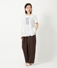 PHSHD42330 GEORGES RECH(小さいサイズ)(メゾン ドゥ サンク)  [セットアップ対応]ラッセルレースチュニックベスト アイボリー