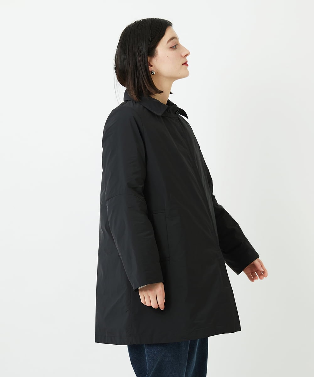 PHUAF46590 GEORGES RECH(小さいサイズ)(メゾン ドゥ サンク)  [追加]ステッチレスステンカラーミドルダウンコート ブラック