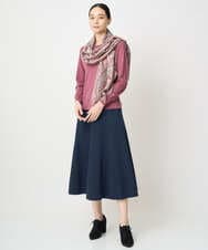 PJFAD04370 CHRISTIAN AUJARD Lサイズ(クリスチャン・オジャール Lサイズ) 【大きいサイズ/アンサンブル対応】長袖プルオーバーニット ピンク