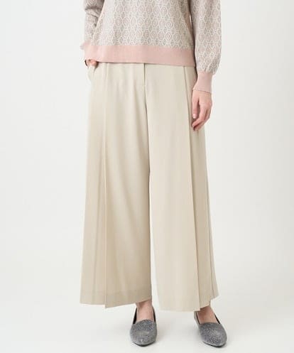 PJLEE15420  【大きいサイズ】2WAYストレッチワイドパンツ