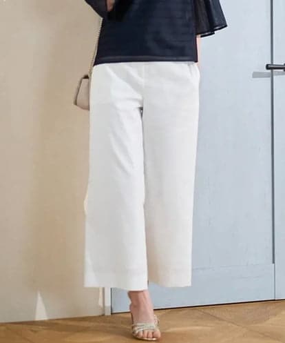 PJLGD31320  【大きいサイズ】リネンリラックスワイドパンツ