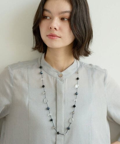 PL2JE03100 CHRISTIAN AUJARD モノトーンビジューネックレス
