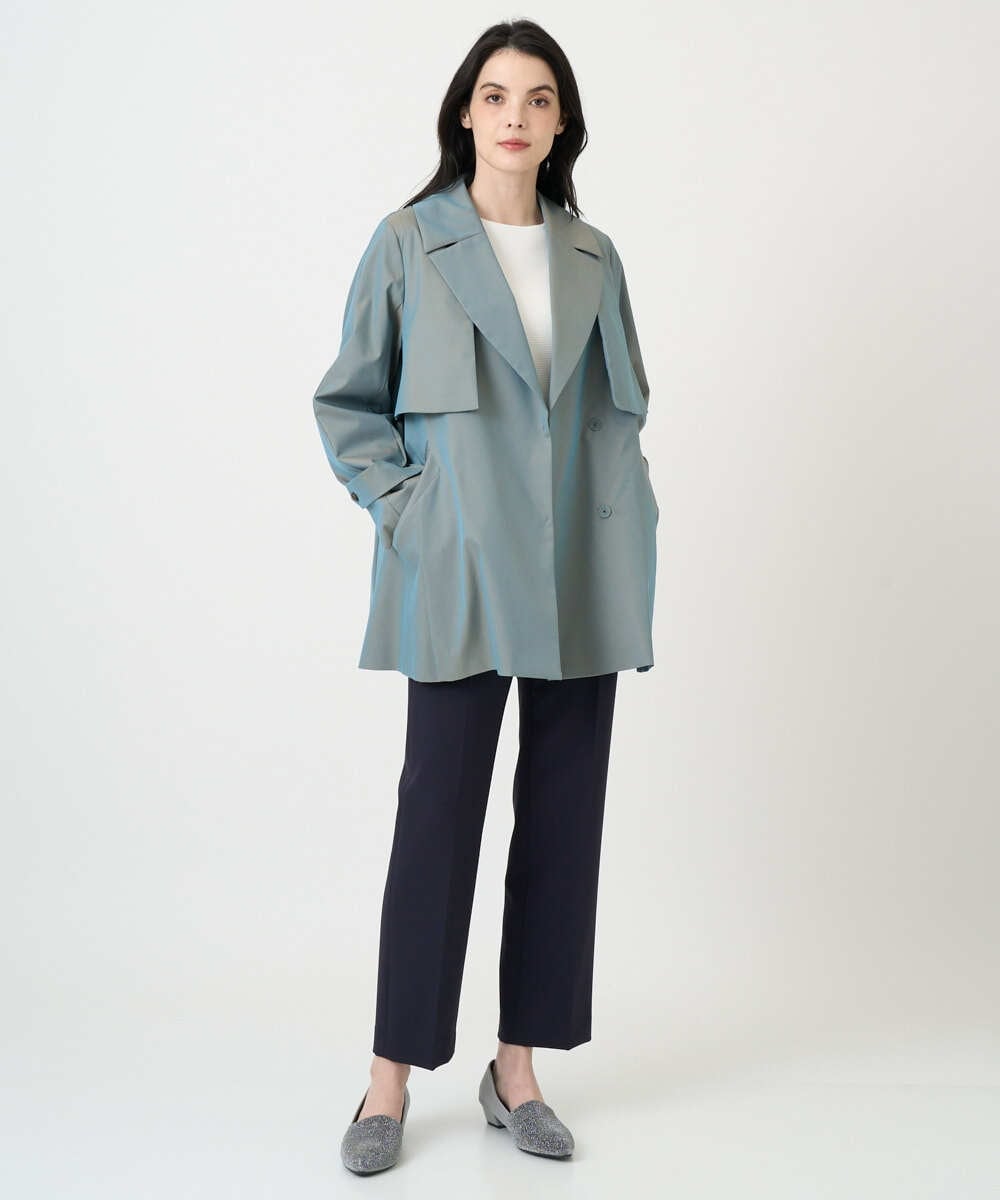 PRLEE06260 CHRISTIAN AUJARD(クリスチャン・オジャール) センタープレス美シルエットパンツ ネイビー