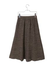 PYHAH08400 CHRISTIAN AUJARD(小さいサイズ)(メゾン ドゥ サンク) [セットアップ対応]テープヤーンカラミスカート ブラウン系