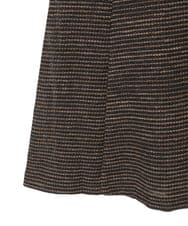 PYHAH08400 CHRISTIAN AUJARD(小さいサイズ)(メゾン ドゥ サンク) [セットアップ対応]テープヤーンカラミスカート ブラウン系