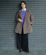 PZFAG15210 GEORGES RECH(ジョルジュ・レッシュ) ラウンドヘムAラインニット ピンク