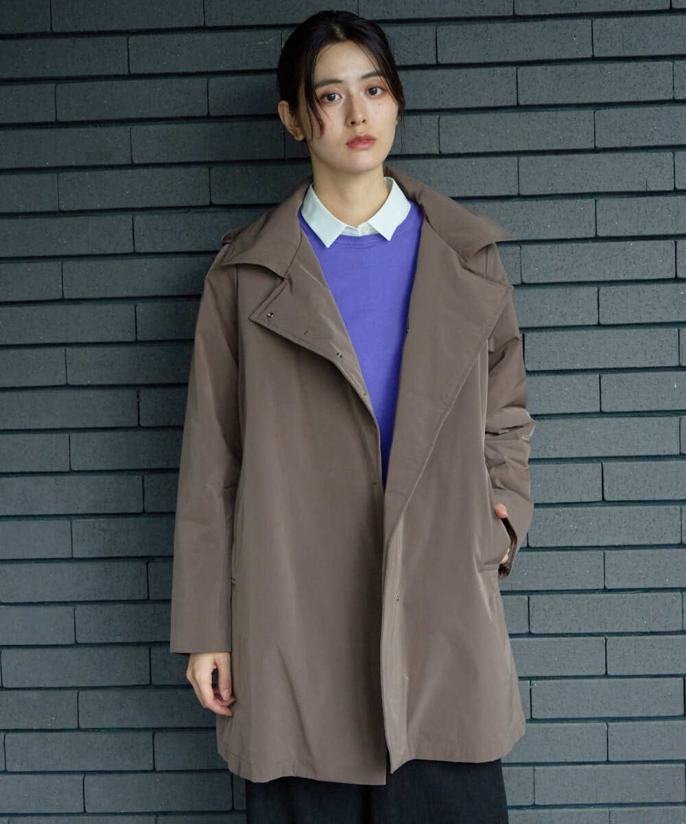 PZFAG15210 GEORGES RECH(ジョルジュ・レッシュ) ラウンドヘムAラインニット ピンク