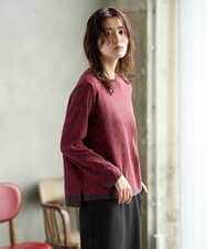 PZFAG22270 GEORGES RECH(ジョルジュ・レッシュ)  [日本製]GRロゴコットンジャガードニット ブラウン