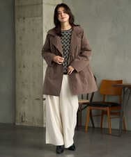 PZFAG22270 GEORGES RECH(ジョルジュ・レッシュ)  [日本製]GRロゴコットンジャガードニット ブラック