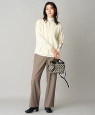 PZFAG43240 GEORGES RECH(ジョルジュ・レッシュ) ラムウールキーネックニット レッド