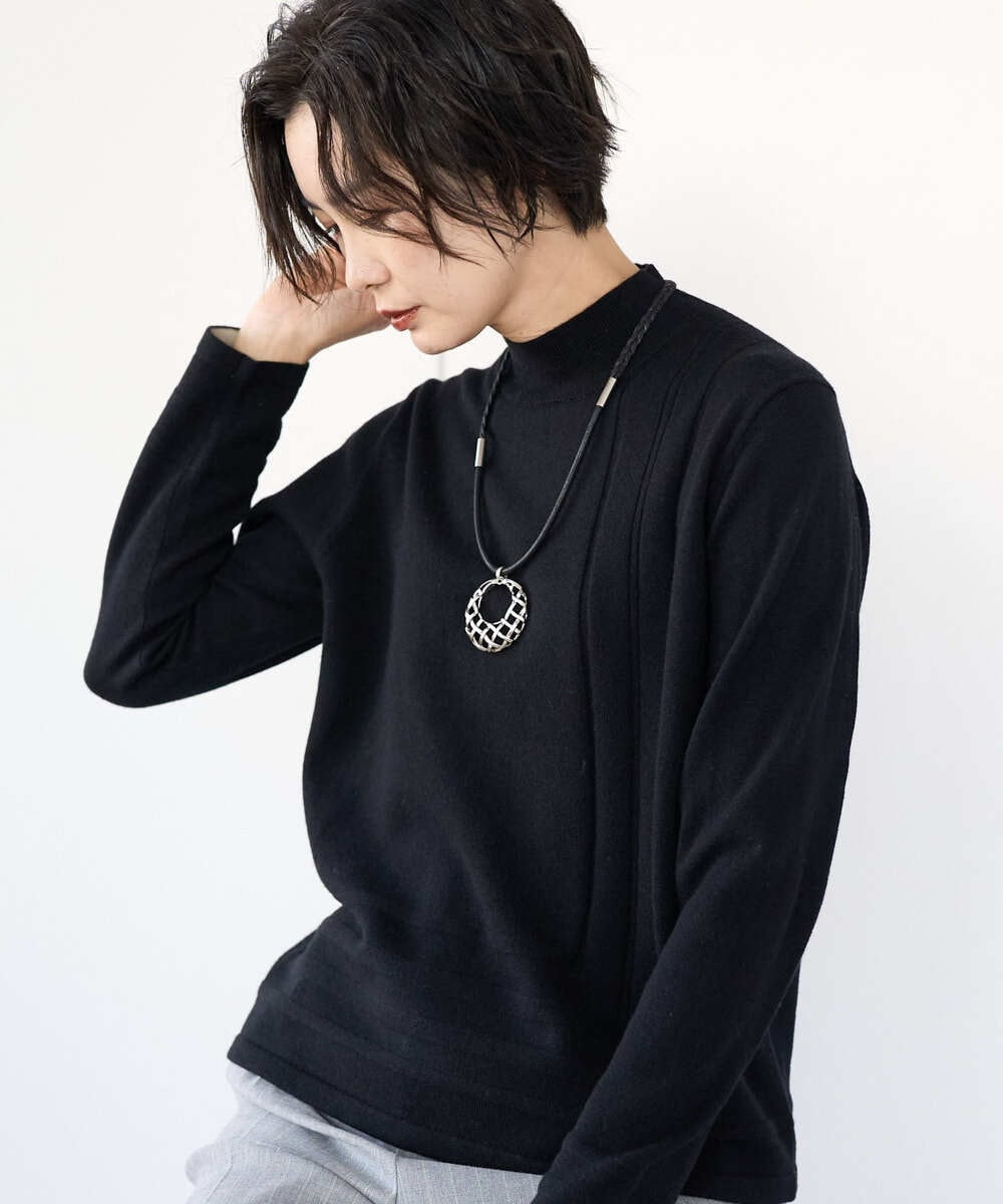 PZFCD57210 GEORGES RECH(ジョルジュ・レッシュ) [アンサンブル対応]メリノウールセミハイネックニット ピンク