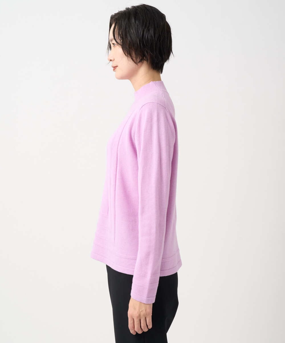 PZFCD57210 GEORGES RECH(ジョルジュ・レッシュ) [アンサンブル対応]メリノウールセミハイネックニット ピンク