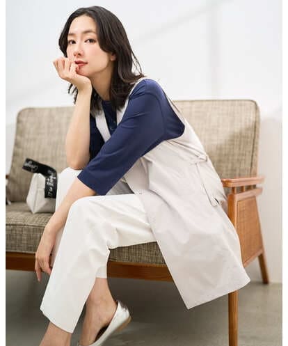 PZJGE40330   [セットアップ対応]4WAYタフタロングジレ